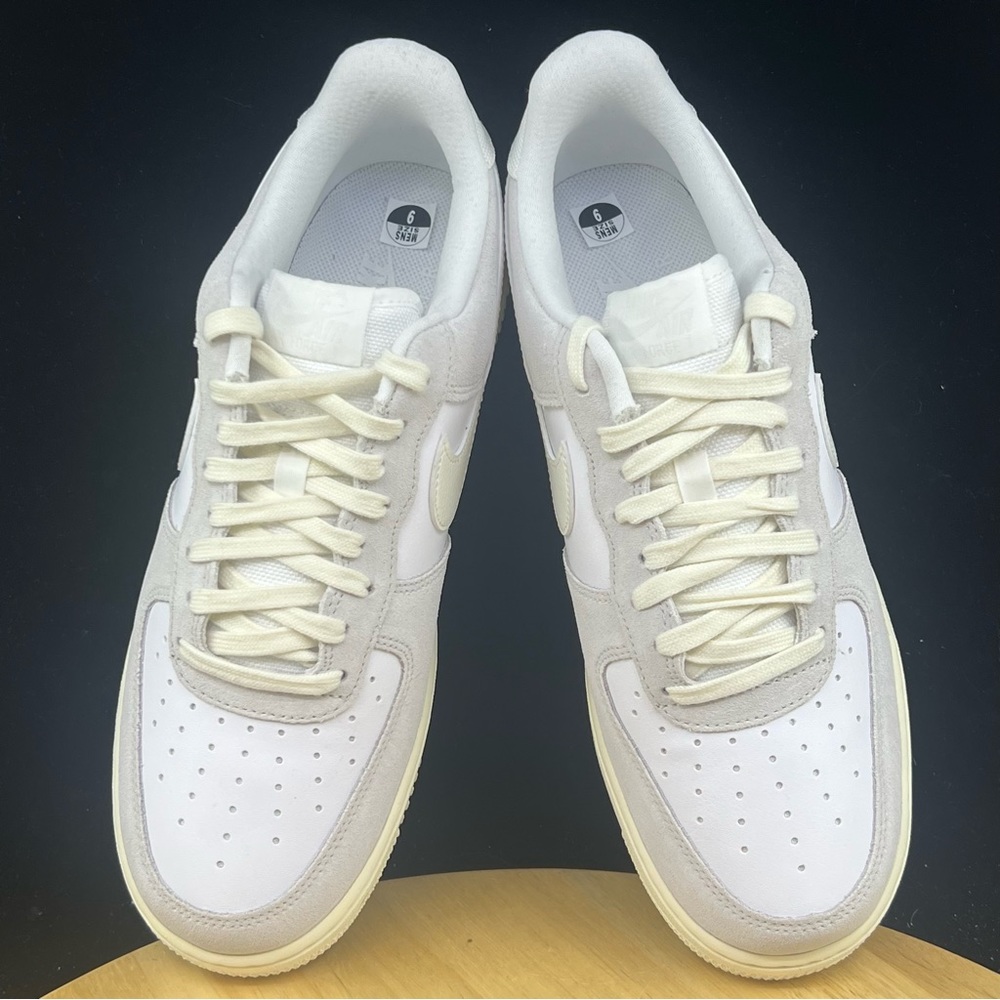 Nike Air Force 1 LV8 White Sail Platinum Tint Sneakers CW7584-100 Mens Size 13 - Picture 8 of 9